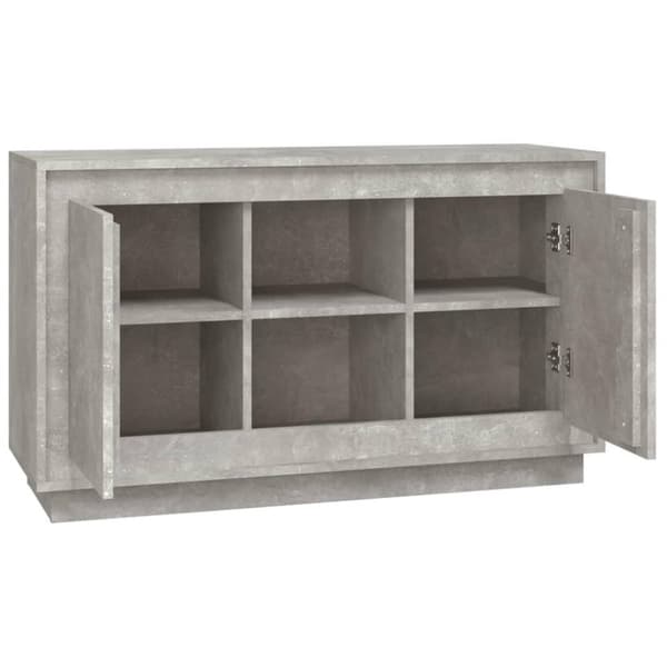 vidaXL Byrå betonggrå 102x35x60 cm konstruerat trä