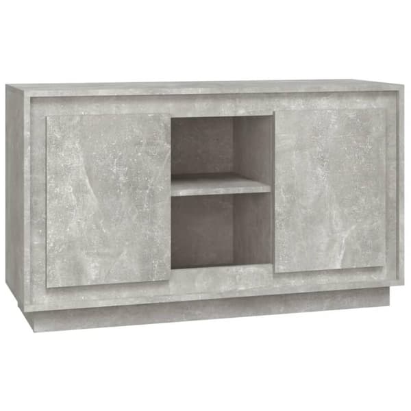 vidaXL Skjenk betonggrå 102x35x60 cm konstruert tre