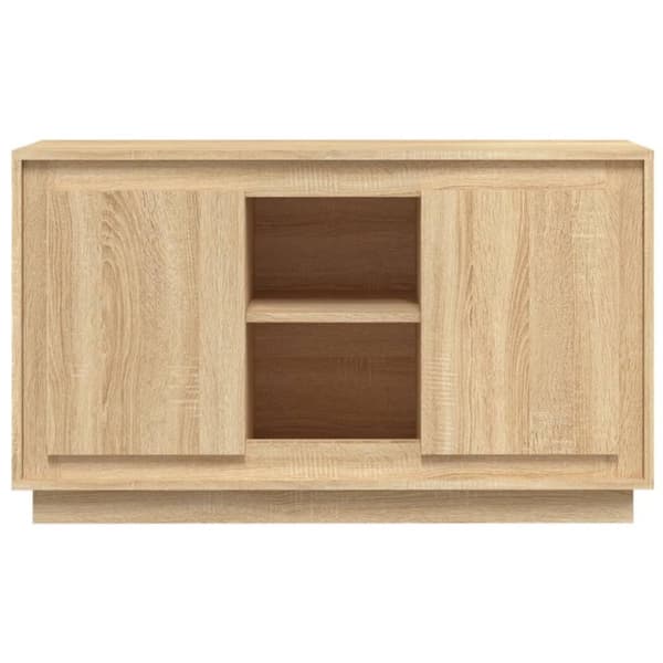 vidaXL Skjenk sonoma eik 102x35x60 cm konstruert tre