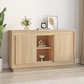 Miniatyrbilde 2 av 10: vidaXL Skjenk sonoma eik 102x35x60 cm konstruert tre