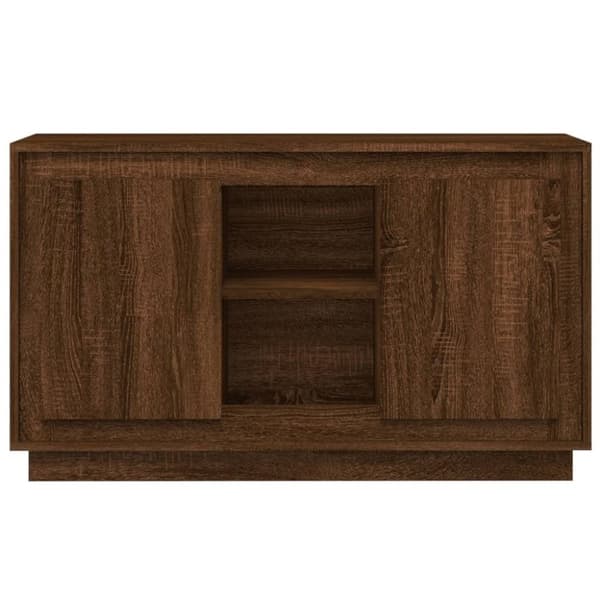 vidaXL Byrå brun ek 102x35x60 cm konstruerat trä