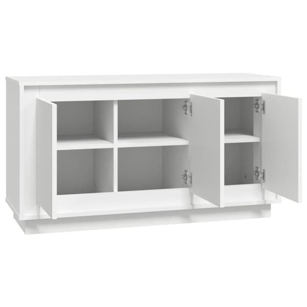 vidaXL Byrå vit 102x35x55 cm konstruerat trä