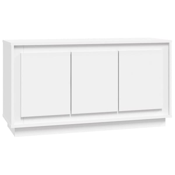 vidaXL Byrå vit 102x35x55 cm konstruerat trä