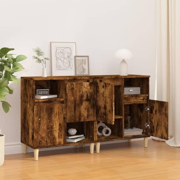 vidaXL Senkit 2 kpl savutammi 60x35x70 cm tekninen puu