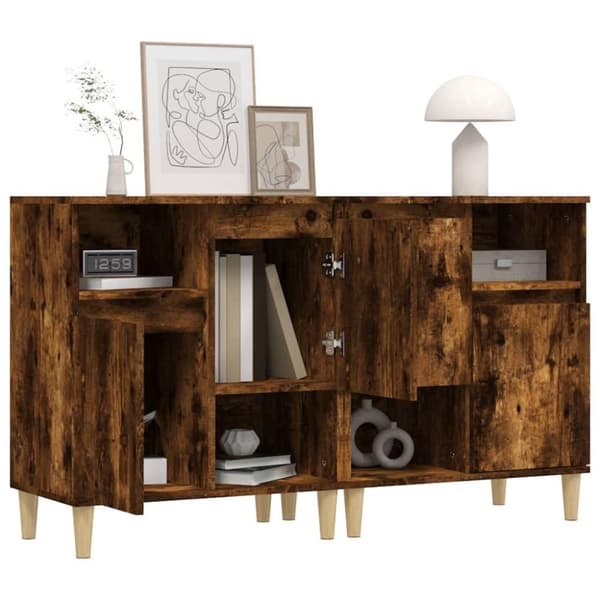 vidaXL Senkit 2 kpl savutammi 60x35x70 cm tekninen puu