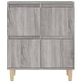 Miniatyrbilde 8 av 11: vidaXL Skjenker 2 stk grå sonoma 60x35x70 cm konstruert tre