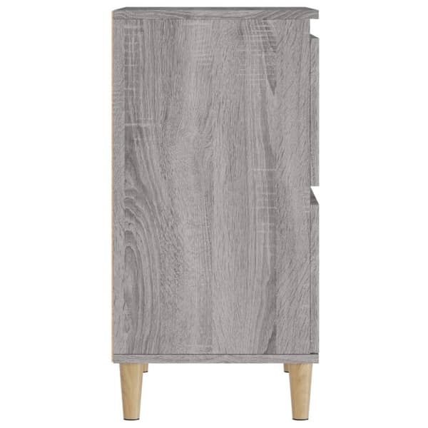 vidaXL Skjenker 2 stk grå sonoma 60x35x70 cm konstruert tre
