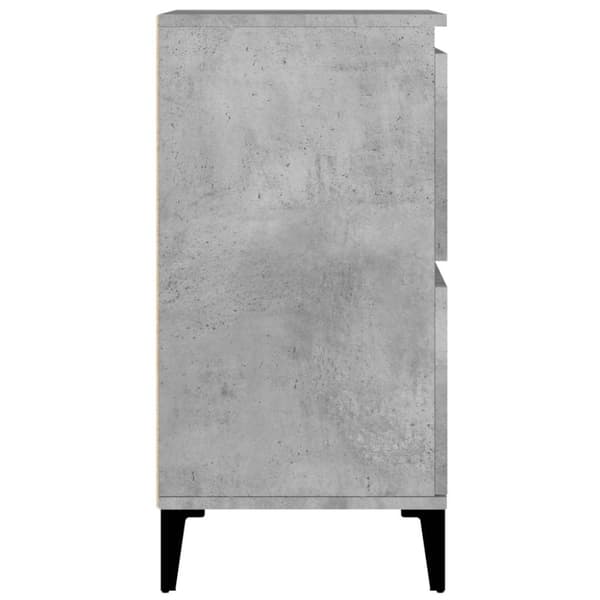 vidaXL Skänk 3 st betonggrå 60x35x70 cm konstruerat trä