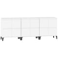 Miniatyrbilde 6 av 11: vidaXL Skjenker 3 stk hvit 60x35x70 cm konstruert tre