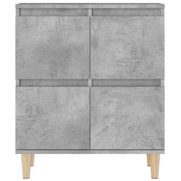 vidaXL Senkit 2 kpl betoninharmaa 60x35x70 cm tekninen puu