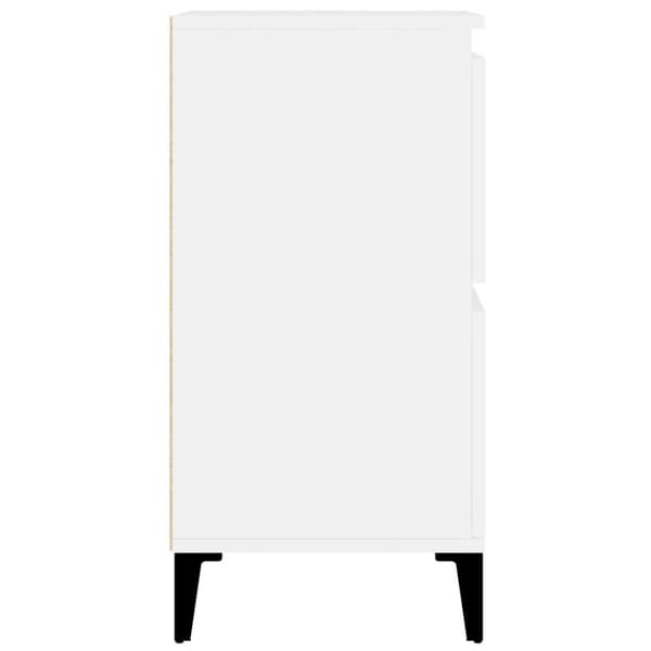 vidaXL Senkit 3 kpl valkoinen 60x35x70 cm tekninen puu