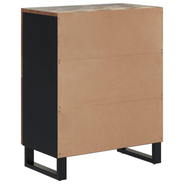 vidaXL Skänk med 4 dörrar 60x33x75 cm massivt återvunnet trä