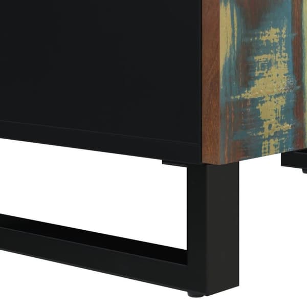 vidaXL Skänk med 4 dörrar 60x33x75 cm massivt återvunnet trä