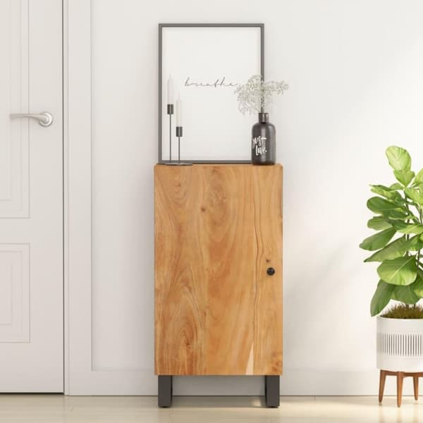vidaXL skænk med låge 40x31x75 cm massivt akacietræ