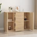 Miniatyrbilde 3 av 10: vidaXL Skjenk sonoma eik 91x29,5x65 cm konstruert tre