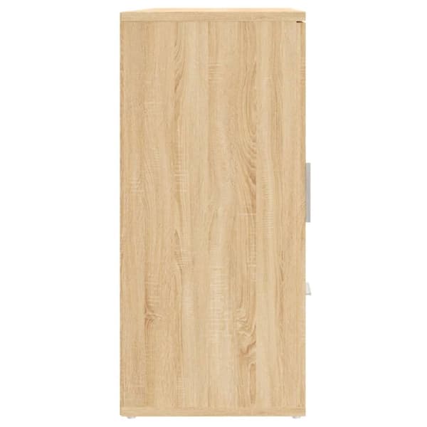 vidaXL Skjenk sonoma eik 91x29,5x65 cm konstruert tre