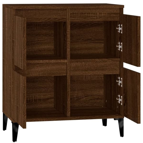 vidaXL skænk 60x35x70 cm konstrueret træ brun egetræsfarve