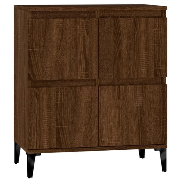 vidaXL skænk 60x35x70 cm konstrueret træ brun egetræsfarve