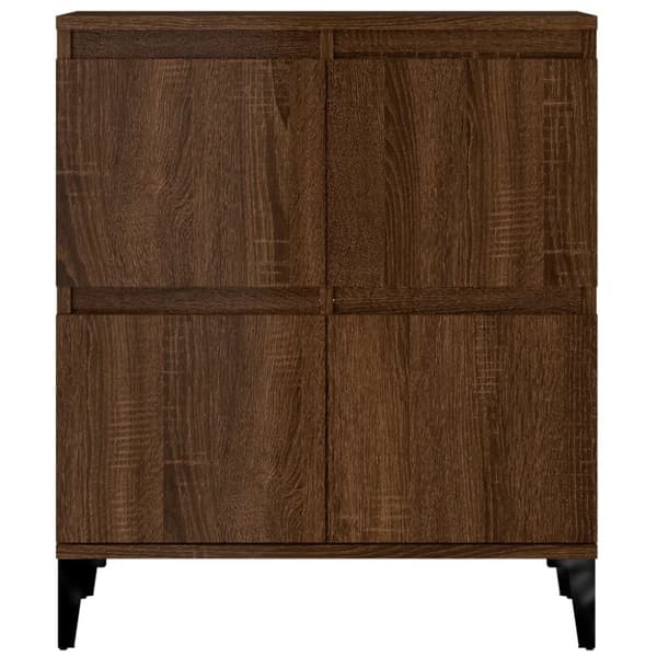 vidaXL Byrå brun ek 60x35x70 cm konstruerat trä