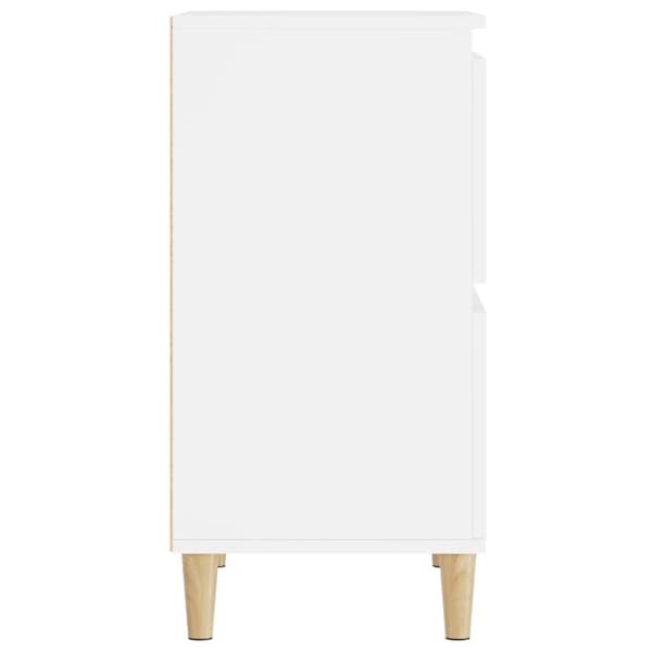 vidaXL Byrå vit 60x35x70 cm konstruerat trä