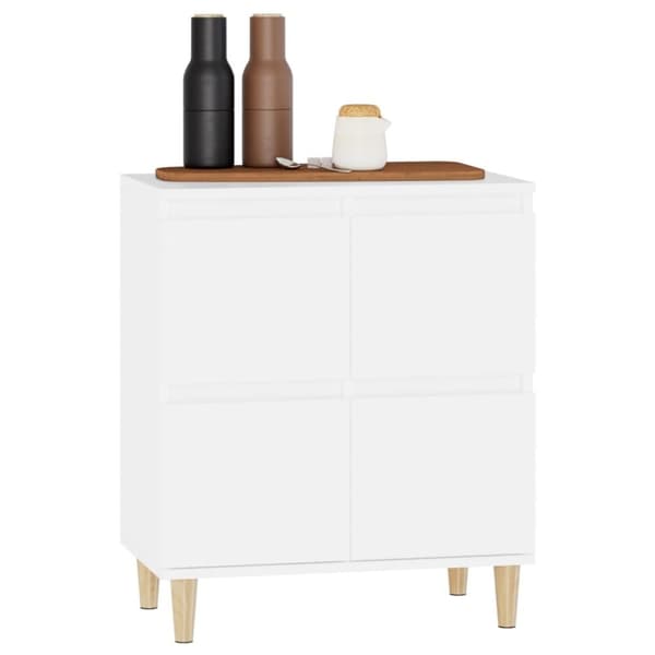vidaXL skænk 60x35x70 cm konstrueret træ hvid