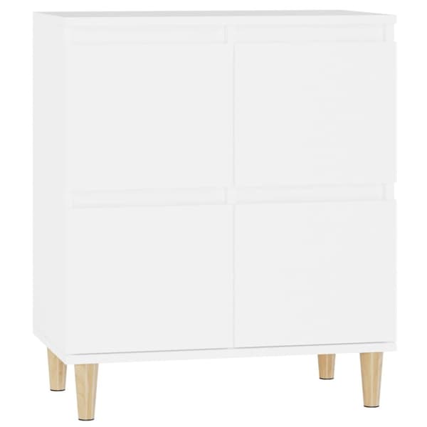 vidaXL skænk 60x35x70 cm konstrueret træ hvid