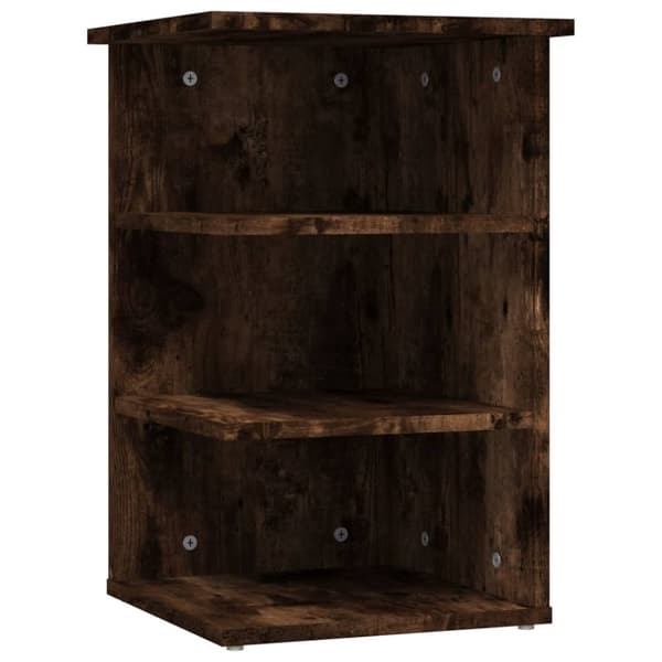 vidaXL Sideskap røkt eik 35x35x55 cm konstruert tre