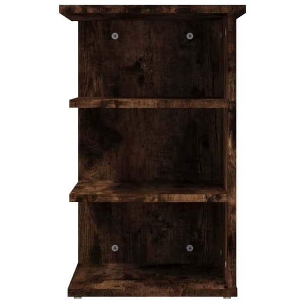 vidaXL sideskab 35x35x55 cm konstrueret træ røget egetræsfarve