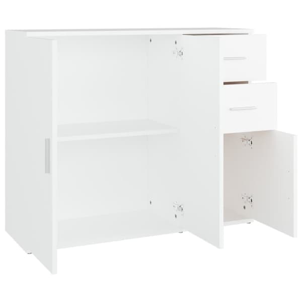 vidaXL Senkki valkoinen 91x29,5x75 cm tekninen puu