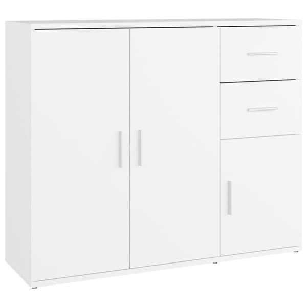 vidaXL Senkki valkoinen 91x29,5x75 cm tekninen puu