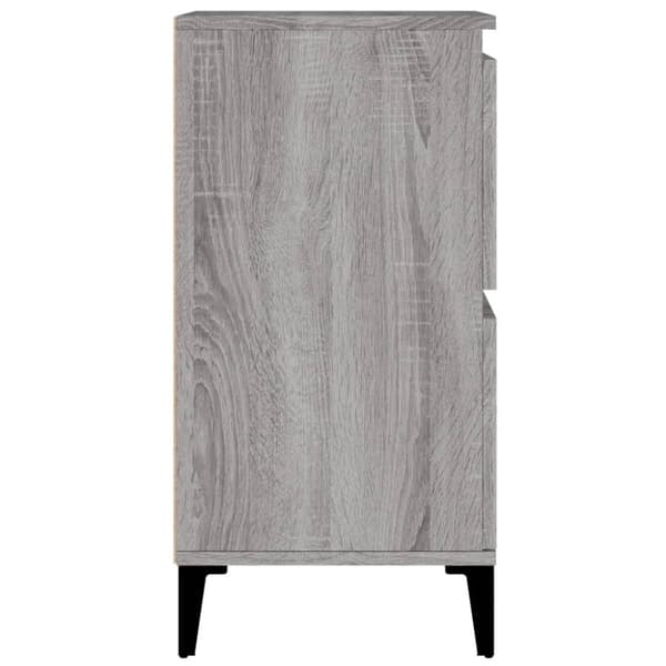 vidaXL Skjenker 3 stk grå sonoma 60x35x70 cm konstruert tre