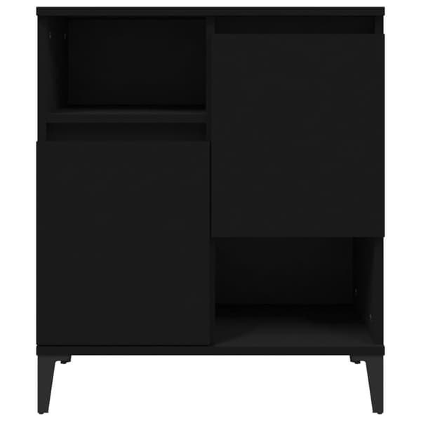vidaXL Byrå svart 60x35x70 cm konstruerat trä