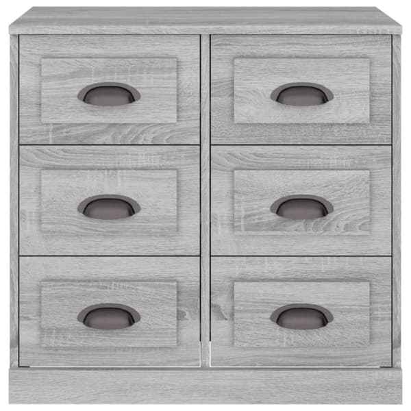 vidaXL Skjenk grå sonoma 70x35,5x67,5 cm konstruert tre
