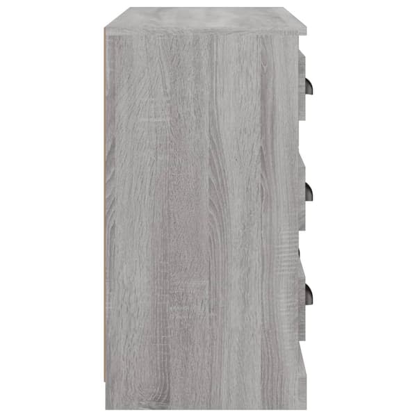vidaXL skænk 70x35,5x67,5 cm konstrueret træ grå sonoma-eg