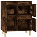 Miniatyrbilde 8 av 11: vidaXL Skjenk røkt eik 60x35x70 cm konstruert tre