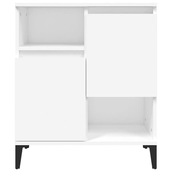 vidaXL Byrå vit 60x35x70 cm konstruerat trä