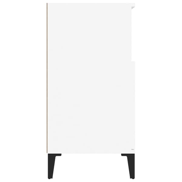 vidaXL Byrå vit 60x35x70 cm konstruerat trä