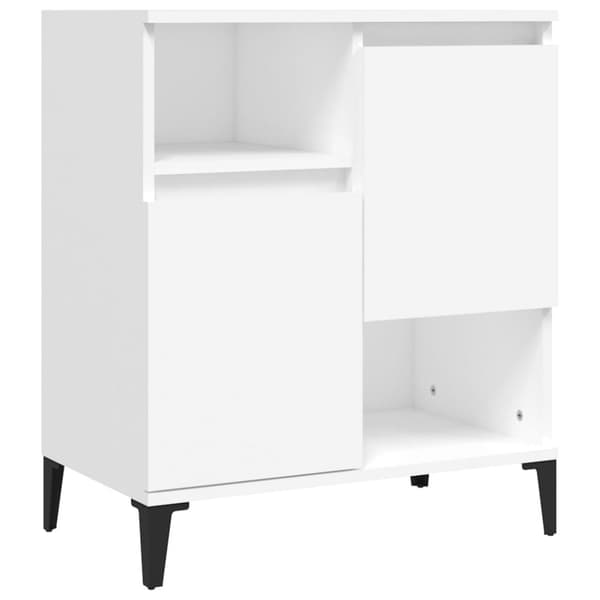 vidaXL Byrå vit 60x35x70 cm konstruerat trä
