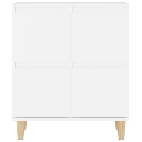 vidaXL Skänk 2 st vit 60x35x70 cm konstruerat trä
