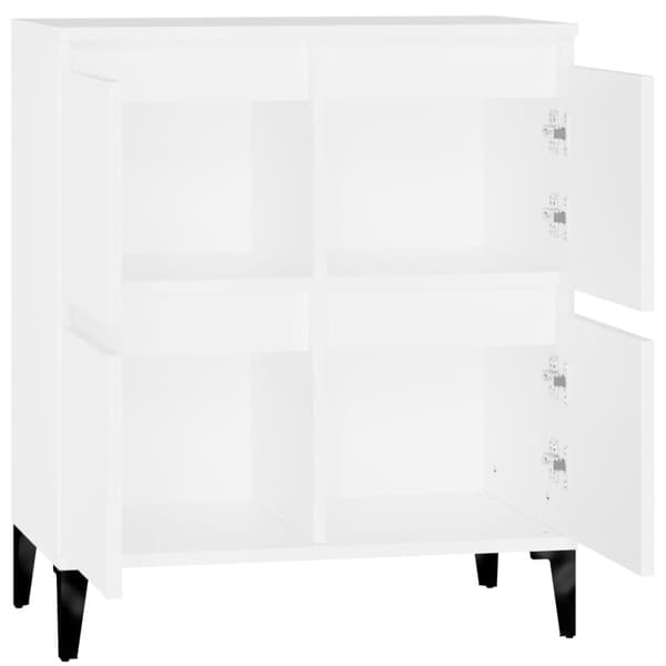 vidaXL Skjenk hvit 60x35x70 cm konstruert tre