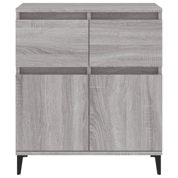 vidaXL skænk 60x35x70 cm konstrueret træ grå sonoma-eg
