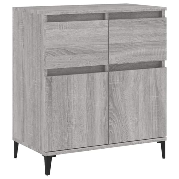 vidaXL skænk 60x35x70 cm konstrueret træ grå sonoma-eg