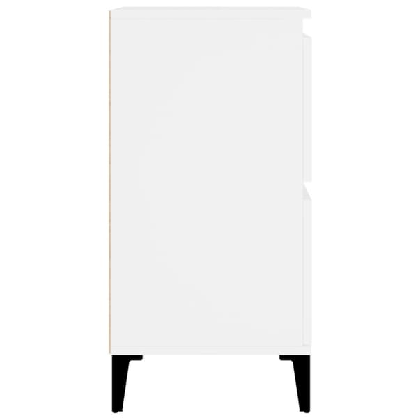vidaXL skænke 2 stk. 60x35x70 cm konstrueret træ hvid