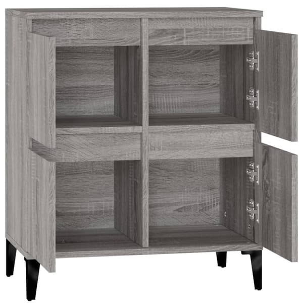 vidaXL Senkki harmaa Sonoma 60x35x70 cm tekninen puu