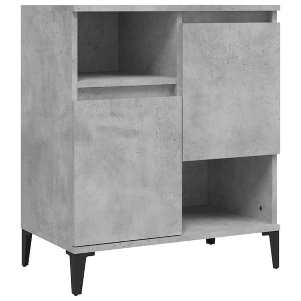 vidaXL skænke 2 stk. 60x35x70 cm konstrueret træ betongrå