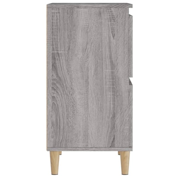 vidaXL skænke 3 stk. 60x35x70 cm konstrueret træ grå sonoma-eg