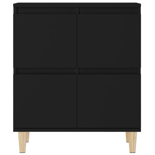 vidaXL skænk 60x35x70 cm konstrueret træ sort