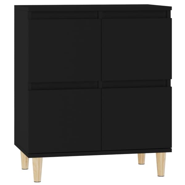 vidaXL skænk 60x35x70 cm konstrueret træ sort