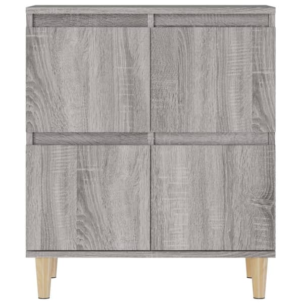 vidaXL skænk 60x35x70 cm konstrueret træ grå sonoma-eg