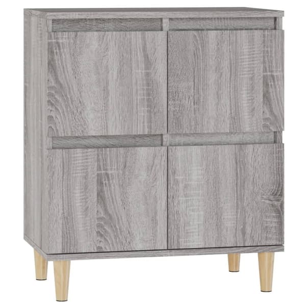 vidaXL skænk 60x35x70 cm konstrueret træ grå sonoma-eg